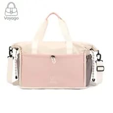Nova moda multicolorida bolsa de viagem leve à prova d'água grande capacidade expansível separação seca e úmida multifun