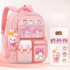 Em estoque!Mochila escolar infantil de novo estilo, mochila escolar masculina e feminina de 1 a 6 anos com pingente, fof