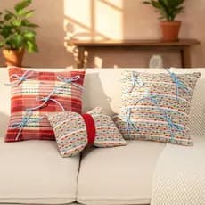 Fio Bowknot decoração travesseiro sala de estar sofá travesseiro cama capa de almofada quarto fronha