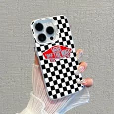 Capinha para iPhone 17/16/15/14/13/12 Pro Max Capa Vans Estilo Skate Resistente Anti-Impacto