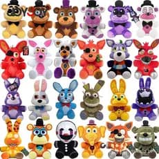 Brinquedo De PelúCia 25Cm FNAF Brinquedos Jogo De Boneca Cinco Noites No Freddy'S Chica Bonnie Foxy Crianças Aniversário