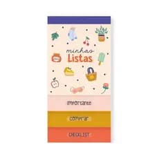 Bloco Listas Cartões Gigantes Happy