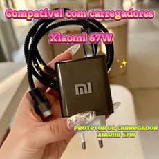Protetor De Carregador Xiaomi 67W 90W 100W Compatível Com Cargas