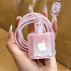 Capa protetora universal para carregador Apple 20W15/16/14, padrão ondulado, totalmente inclusiva, cabo de dados anti-qu
