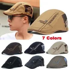 Fashion Newsboy Boné De Boina Visor Chapéu Esportivo Golfe Baseball