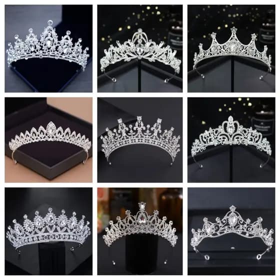 Tiara De Casamento De Noiva De Cristal , Coroa Para/Festa/Formatura