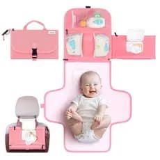 aper Trocador-Bolsa De Viagem Para De Fraldas De Bebê Com Bolso Lenços Umedecidos , Tapete Portátil De Design Inteligent