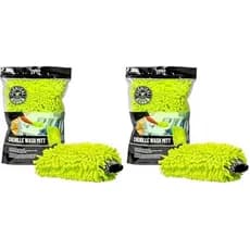 cal Guys Chenille Premium Luva De Lavagem De Microfibra Sem Arranhões Para Carros-Verde Limão , Ultramacia , Acabamento