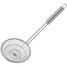 Skimmer Grande De Aranha Wok Em Aço Inoxidável 17 "