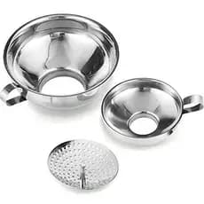 Funil De Conservas Delove Com Filtro Para Potes De Pedreiro Largos E Regulares-Funis De Boca Larga Uso Na Cozinha-Kit De