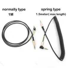 3 Pólos 1M Estéreo 3.5mm Macho Para Jack AUX Mola De Áudio Estender Conector Cabo 90 Graus Ângulo Reto Alto-Falante PC F