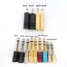 1x2/3 Pólos 6.5mm 6.35mm Macho Fêmea Jack Plug Para 3.5mm Áudio mono Conversor Estéreo Conector Amplificador De Fone De