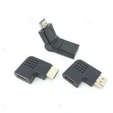 Ajustável 90 270 Graus Hdmi-Compatível Macho Fêmea Conector Adaptador Cabo De Vídeo Plug Extensor Conversor Para Hdtv Tv