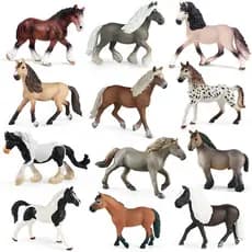 Farm Animals Steed Potro Clydesdale Cavalo Árabe Modelo Figuras de Ação Equestre PVC Coleção Educação Kid Toy Presente