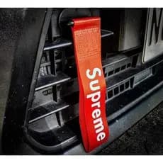 Cinta de Reboque Vermelha de Alta Resistência Universal para Carro Gancho de Corda de Tração de Nylon Compatível com Fre