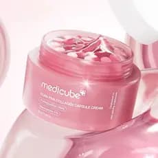 Medicube Rose Collagen Capsule Essence Creme Hidratante Natural Durável Limpeza Facial