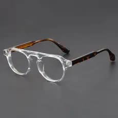Óculos Ópticos Redondos Vintage Masculinos , Armação Feminina , De Luxo