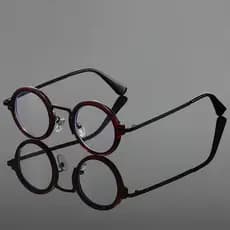 Anti Luz Azul Óculos Redondos Feminino Vintage Armação De Masculino Lentes Ópticas Tendências Óptica