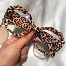 Anti Luz Azul Doce Cor Polígono Óculos Quadrados Para Mulheres Vintage Nova Moda Claro De Computador Quadro Leopardo