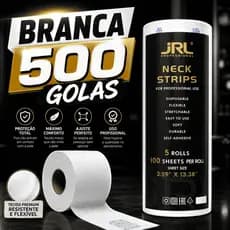 Gola Higienica Branca Professional Jrl Para Pescoço Barbearia