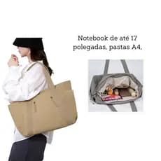 Bolsa Tote Grande Capacidade Nylon Leve, Casual Luxo para Trabalho/Faculdade, Feminina Estilosa