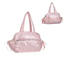 Bolsa Feminina Grande Couro Brilhante Retrô 2026 Nova, Tiracolo Ombro c/ Seco/Molhado, Mulheres PUFF