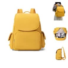 Mochila Multifuncional Impermeável Pequena - Nylon Resistente, Unissex, Bolsa Escolar e Dia a Dia