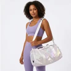 Nova Bolsa de Viagem Feminina Gradiente, Impermeável e Dobrável - Alça de Mão e Ombro, Ideal para Academia e Viagens Cur