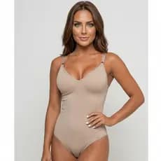 Body Cinta Modeladora Feminina Suplex Efeito Redutor Barriga Chapada