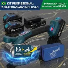 Máquina Ventosa Vibratória Piso Porcelanato Profissional 2 Baterias 48V 50kg Vibrador de Piso Elétrica Pronta Entrega