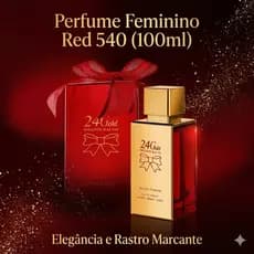 Perfume Feminino Red 540 100ml Essência Francesa Fragrância Sofisticada Longa Duração Importado Original
