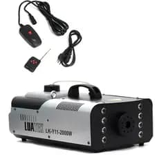 Maquina De Fumaça 2000w 8 Leds Iluminação Rgb Com Controle 110V NF-e