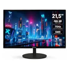 Monitor Brazil PC 21,5" Full HD 75Hz LED HDMI VGA VESA 22W-75KAN Bivolt Preto