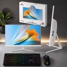 Computador All In One 21.5" Branco Grasep I3 4gb Ram 128gb Ssd D-Ai02 Com Kit Teclado e Mouse