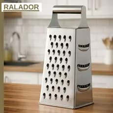 Ralador Legumes Aço Inox 4 Faces Fatiador Resistente Cozinha Para Verduras Legumes Frutas 21cm