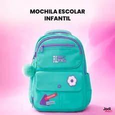 Mochila Escolar Infantil 29L Grande com Divisórias e Zíper Duplo