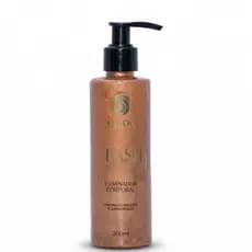 Iluminador Corporal Flash OLLOR 200ml  Hidratante com Brilho Radiante e Luminosidade Glow Dourado para Corpo