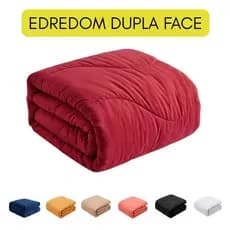 Edredom Dupla Face Solteiro 2,20x1,60m Microfibra Macio Confortável Inverno Verão