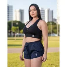 Shortinho Tactel Feminino Academia Secagem Rapida Saida Praia Fit Dance