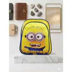Mochila Infantil Minions Escolar Menino Menina Amarela Personagem Costas Reforçada