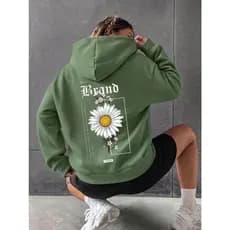 Blusa Moletom Canguru Feminino Plus Size P Ao G5 Streetwear Casaco De Frio Margarida Envio Imediato