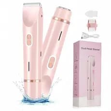 Depilador elétrico, dispositivo de remoção de pelos, à prova d'água, recarregável, depilador feminino de corpo inteiro c