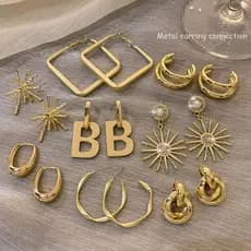 High-End luz luxo brincos de Metal feminino 2025 novo estilo na moda único nicho brincos temperamento coreano influencia