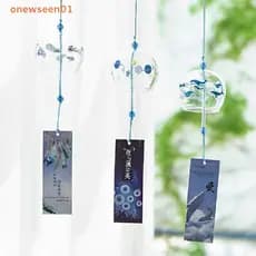 onewseen01 Padrão De Vento Japonês Sinos Feitos À Mão Furin De Vidro Decoração De Casa Novo