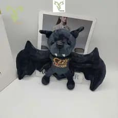 Rytanda Engraçado Bicho De Pelúcia Morcego Preto Brinquedo Com Asas De Bonito Plushie Halloween Bonecas Realistas Animal
