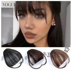 Presilha De Cabelo Feminina Com Franja De Ar Falso Extensão Peça