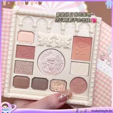 Paleta de sombras em relevo alto brilho Blush tudo-em-um paleta de maquiagem luz maquiagem leite chá cor novo nicho Natu