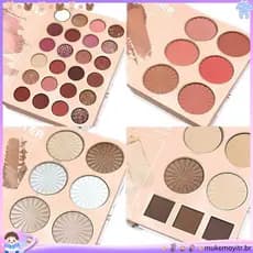 MUDE sombra genuína dos desenhos animados 43 cores livro de sombra Multi-camada destaque Blush COS multifuncional paleta