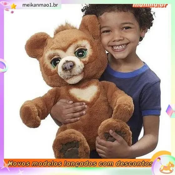 Brinquedo De Pelúcia De Boneca De Urso Pequeno , bea r Curioso , Animal De Estimação , Travesseiro Tigre Fofo , Presente