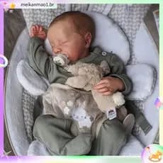 45cm Levi Reborn Bebê Dol l Brinquedo Bebe Boneca Real Criança Vil Recém-Nascido Lavável Bonecas Acabadas Crianças